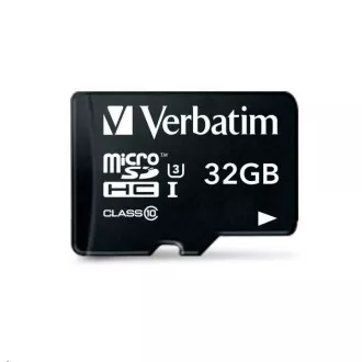 VERBATIM MicroSDHC-Karte 32GB Pro, U3 + Adapter VERBATIM MicroSDHC-Karte 32GB Pro, U3 + Adapter