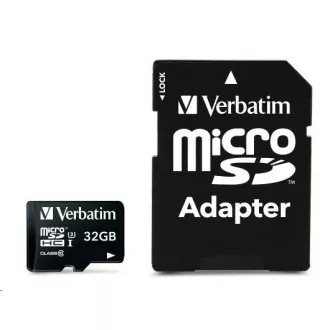 VERBATIM MicroSDHC-Karte 32GB Pro, U3 + Adapter VERBATIM MicroSDHC-Karte 32GB Pro, U3 + Adapter