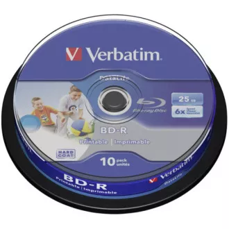 VERBATIM BD-R SL Datalife HTL (10er-Pack)Blu-Ray/Spindel/6x/25GB Wide Printable VERBATIM BD-R SL Datalife HTL (10er-Pack)Blu-Ray/Spindel/6x/25GB Wide Printable