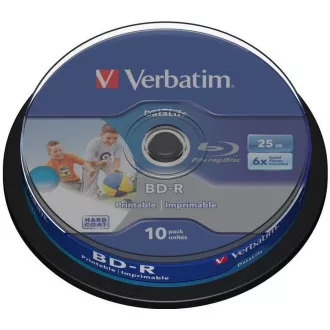 VERBATIM BD-R SL Datalife HTL (10er-Pack)Blu-Ray/Spindel/6x/25GB Wide Printable VERBATIM BD-R SL Datalife HTL (10er-Pack)Blu-Ray/Spindel/6x/25GB Wide Printable