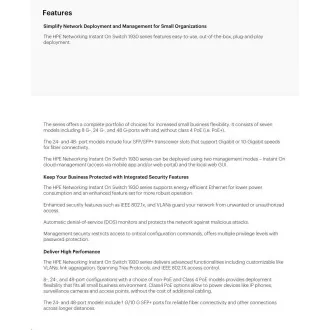 HPE Networking Instant On Switch 48p Gigabit 4p SFP Lüfterlos 1930 JL685A HPE Networking Instant On Switch 48p Gigabit 4p SFP Lüfterlos 1930 JL685A