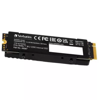 VERBATIM SSD Vi7000G Internes PCIe NVMe M.2 SSD 1TB, W 5500/ R 7400MB/s VERBATIM SSD Vi7000G Internes PCIe NVMe M.2 SSD 1TB, W 5500/ R 7400MB/s