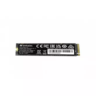 VERBATIM SSD Vi5000 Internes PCIe NVMe M.2 SSD 2TB, W 4300/ R 5000 MB/s