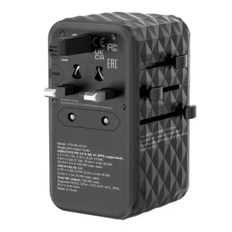VERBATIM Universal-Reiseadapter-Ladegerät UTA-06 GaN III, 100W