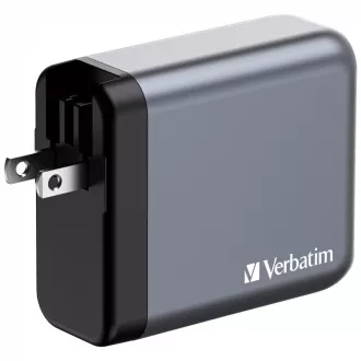 VERBATIM GaN-Netzladegerät GNC-140, 140W, 3x USB-C, 1x USB VERBATIM GaN-Netzladegerät GNC-140, 140W, 3x USB-C, 1x USB