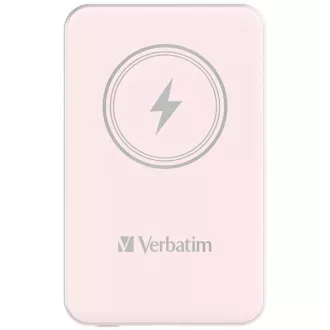 VERBATIM Powerbank Charge 'n' Go, Magnetisch, 5000 mAh, USB-C, Rosa VERBATIM Powerbank Charge 'n' Go, Magnetisch, 5000 mAh, USB-C, Rosa