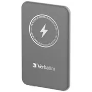 VERBATIM Powerbank Charge 'n' Go, Magnetisch, 5000 mAh, USB-C, Grau