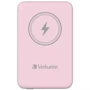 VERBATIM Powerbank Charge 'n' Go, Magnetisch, 10000 mAh, USB-C, Rosa