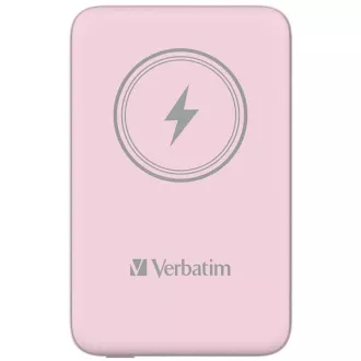 VERBATIM Powerbank Charge 'n' Go, Magnetisch, 10000 mAh, USB-C, Rosa VERBATIM Powerbank Charge 'n' Go, Magnetisch, 10000 mAh, USB-C, Rosa