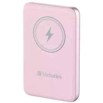 VERBATIM Powerbank Charge 'n' Go, Magnetisch, 10000 mAh, USB-C, Rosa VERBATIM Powerbank Charge 'n' Go, Magnetisch, 10000 mAh, USB-C, Rosa