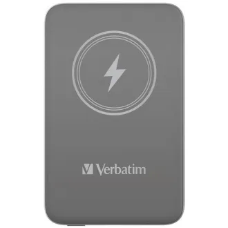 VERBATIM Powerbank Charge 'n' Go, Magnetisch, 10000 mAh, USB-C, Grau