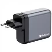 VERBATIM GaN GNC-100 Netzladegerät, 100W, 3x USB-C, 1x USB