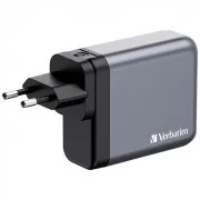 VERBATIM GaN-Netzladegerät GNC-240, 240W, 3x USB-C, 1x USB
