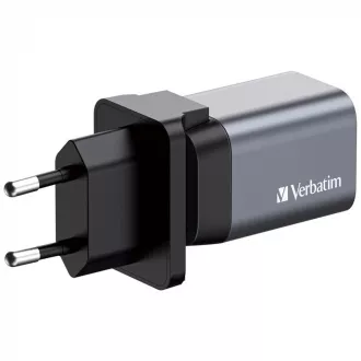 VERBATIM GaN-Netzladegerät GNC-35, 35W, 1x USB-C, 1x USB VERBATIM GaN-Netzladegerät GNC-35, 35W, 1x USB-C, 1x USB