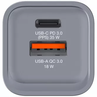 VERBATIM GaN-Netzladegerät GNC-35, 35W, 1x USB-C, 1x USB VERBATIM GaN-Netzladegerät GNC-35, 35W, 1x USB-C, 1x USB