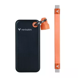 VERBATIM Externe SSD 1TB Pocket USB3.2 Gen 2, schwarz/orange