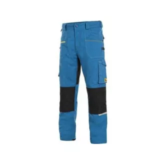 CXS STRETCH Hose, Herren, mittelblau-schwarz, Größe 60