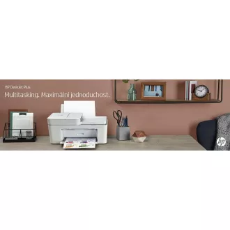 HP All-in-One Deskjet 4120e HP + (A4, 8, 5/5, 5 S./Min., USB, Wi-Fi, BT, Drucken, Scannen, Kopieren, ADF)