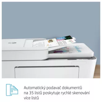 HP All-in-One Deskjet 4120e HP + (A4, 8, 5/5, 5 S./Min., USB, Wi-Fi, BT, Drucken, Scannen, Kopieren, ADF)