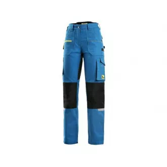 CXS STRETCH Hose, Damen, mittelblau - schwarz, Gr. 50