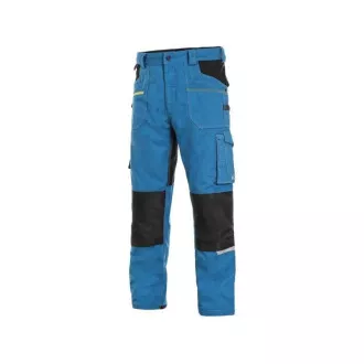 Hose CXS STRETCH, 170-176cm, Herren, mittelblau-schwarz, Gr. 46