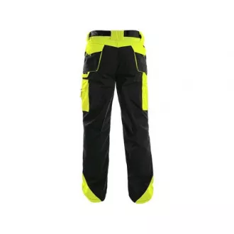 Taillenhose CXS SIRIUS BRIGHTON, 170-176cm, schwarz-gelb, Gr. 52