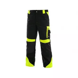 Taillenhose CXS SIRIUS BRIGHTON, 170-176cm, schwarz-gelb, Gr. 54