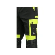 Taillenhose CXS SIRIUS BRIGHTON, 170-176cm, schwarz-gelb, Gr. 62