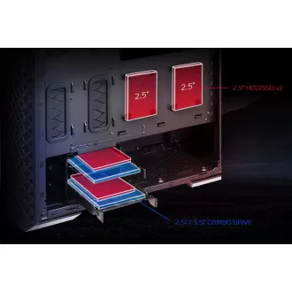 ADATA XPG Gehäuse DEFENDER PRO Mid-Tower, ohne Netzteil, 3x 120mm ARGB Lüfter, Schwarz ADATA XPG Gehäuse DEFENDER PRO Mid-Tower, ohne Netzteil, 3x 120mm ARGB Lüfter, Schwarz