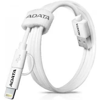 ADATA Sync & Charge Lightning Kabel - USB A 2.0, 100cm, Kunststoff, weiß ADATA Sync & Charge Lightning Kabel - USB A 2.0, 100cm, Kunststoff, weiß