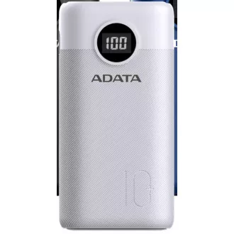 ADATA PowerBank AP10000 - externer Akku für Handy/Tablet 10000mAh, weiß (37Wh) USB-C ADATA PowerBank AP10000 - externer Akku für Handy/Tablet 10000mAh, weiß (37Wh) USB-C