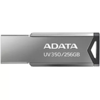 ADATA Flash-Laufwerk 256GB UV350, USB 3.2 Dash Drive, Metall mit dunkler Silberstruktur