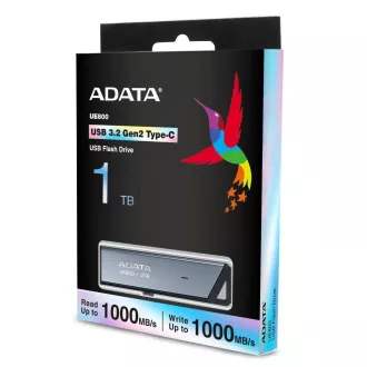 ADATA Flash Drive 1TB UE800, USB 3.2 USB-C, Elite-Laufwerk, grau ADATA Flash Drive 1TB UE800, USB 3.2 USB-C, Elite-Laufwerk, grau