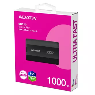 ADATA Externe SSD 1TB SD810 USB 3.2 USB-C, Schwarz ADATA Externe SSD 1TB SD810 USB 3.2 USB-C, Schwarz