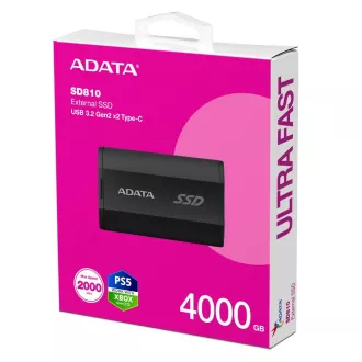 ADATA Externe SSD 4TB SD810 USB 3.2 USB-C, Schwarz ADATA Externe SSD 4TB SD810 USB 3.2 USB-C, Schwarz