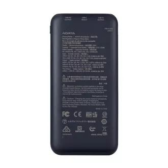 ADATA Powerbank C100, 10000mAh, Schwarz