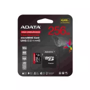ADATA MicroSDXC-Karte 256GB High Endurance UHS-I C10 V30 A2 (R:100/W:85 MB/s)   SD-Adapter