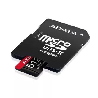 ADATA MicroSDXC-Karte 512GB High Endurance UHS-I C10 V30 A2 (R:100/W:85 MB/s) SD-Adapter ADATA MicroSDXC-Karte 512GB High Endurance UHS-I C10 V30 A2 (R:100/W:85 MB/s) SD-Adapter