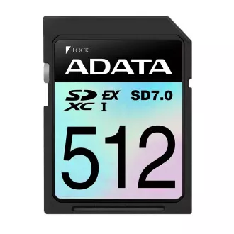 ADATA SDXC-Karte 512GB Extreme, PCIe Gen3, UHS-I, C10, V30, (R:800/W:700 MB/s) ADATA SDXC-Karte 512GB Extreme, PCIe Gen3, UHS-I, C10, V30, (R:800/W:700 MB/s)