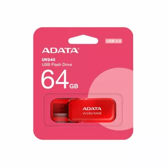 ADATA Flash-Laufwerk 64GB UV240, USB 2.0, rot