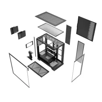 ADATA XPG Gehäuse INVADER X Mid-Tower, ohne Netzteil, ohne Lüfter, Schwarz ADATA XPG Gehäuse INVADER X Mid-Tower, ohne Netzteil, ohne Lüfter, Schwarz