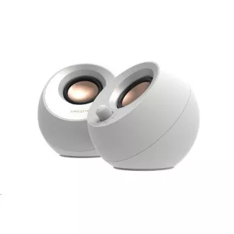 Creative PEBBLE V3, Desktop 2.0 Lautsprecher mit USB-C und Bluetooth 5.0 - weiß