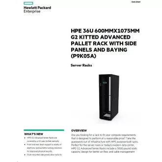 HPE Rack 36U 600mmx1075mm G2 Kitted Advanced Pallet Rack mit Seitenwänden und Anreihung HPE Rack 36U 600mmx1075mm G2 Kitted Advanced Pallet Rack mit Seitenwänden und Anreihung