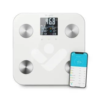TrueLife FitScale W7 BT - Bioelektrische Impedanz-Bluetooth-Waage - Weiß
