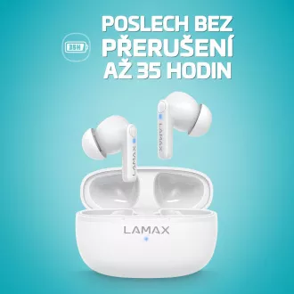 LAMAX Clips1 Play - ohrumschließende Kopfhörer - weiß