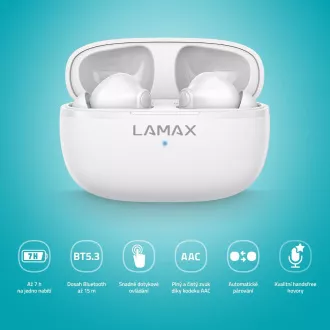 LAMAX Clips1 Play - ohrumschließende Kopfhörer - weiß