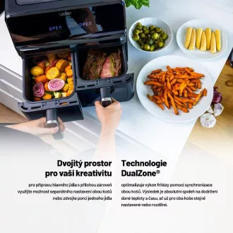 Lauben DualZone® Luftfritteuse 8000BC