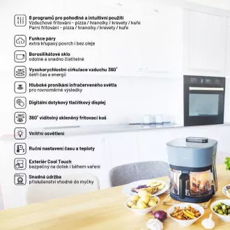 Lauben Glas&SteamAir® Friteuse 4500BG