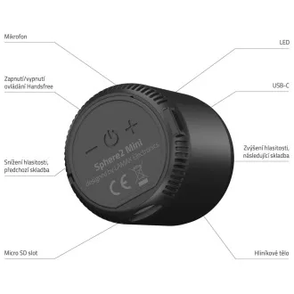 LAMAX Sphere2 Mini Bluetooth Lautsprecher, USB-C