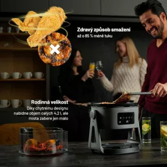 Lauben Glas&Grill Heißluftfritteuse 3in1 5500BG - Heißluftfritteuse